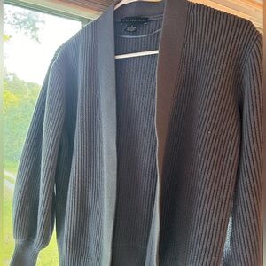 Joan Vass blue cardigan